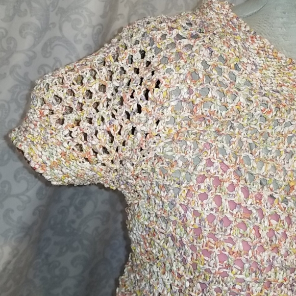 Crochet Style Boho Summer Sweater by CAbi - Picture 3 of 7